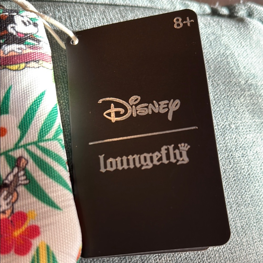 NWT! Disney Loungefly Mickey Minnie Mouse Hawaiian Tropical Pouch - Picture 2 of 6